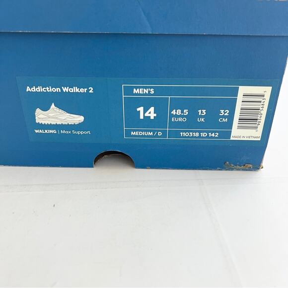 New BROOKS Addiction Walker 2 Walking Shoes in Black Men's SIZE 14 - Picture 11 of 11